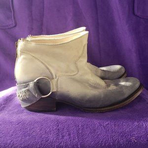 Freebird Cali Ombre Blue Dip Dye Leather booties